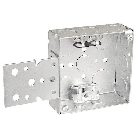 Southwire Electrical Box, 21 cu in, Square Box Type, 4 Gangs, Steel, Square Shape 52151-BBX